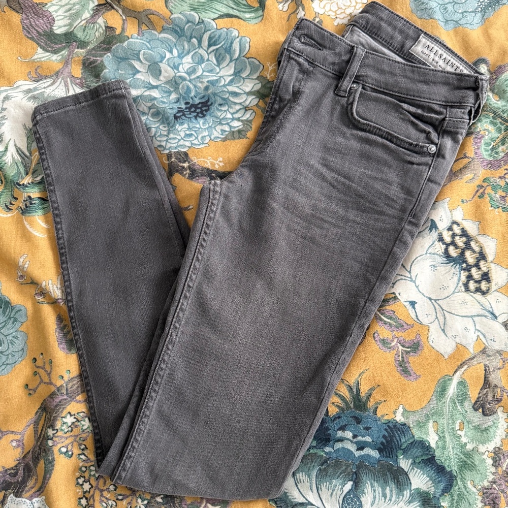 AllSaint Jeans Light Grey MAST Size W28